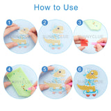Craspire DIY Diamond Painting Keychain Kits, Dinosaur Theme Diamond Painting Mold, Resin Rhinestones, Diamond Sticky Pen, Tray Plate and Glue Clay, Ball Chain Keychain and Swivel Clasp, Dinosaur Pattern, 0.25x0.1cm