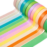 Craspire 12 Colors DIY Scrapbook Decorative Adhesive Tapes, Mixed Color, 7mm