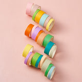 Craspire 12 Colors DIY Scrapbook Decorative Adhesive Tapes, Mixed Color, 7mm