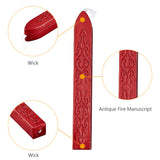 20 Pieces Totem Fire Manuscript Wax Seal Sticks(Wine Red)