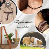 2 Roll Flat Elastic Band, Braided Stretch Strap Cord Roll for Sewing Crafting and Mask Making, Black, 5x0.5mm, about 170yard/roll