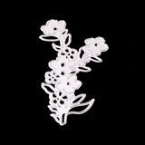 CRASPIRE Flower Frame Metal Cutting Dies Stencils, for DIY Scrapbooking/Photo Album, Decorative Embossing DIY Paper Card, Matte Platinum, 9x5cm, 5pcs/set