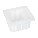 1 pc Soap Silicone Molds, Rectangle, White, 142x130x73.3mm, Inner Diameter: 102x88.2mm