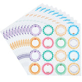 160PCS Mixed Color Adhesive Labels Tag Stickers