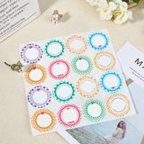 160PCS Mixed Color Adhesive Labels Tag Stickers