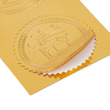 100pcs Embossed Gold Foil Certificate Seals Self Adhesive Stickers-10 - CRASPIRE