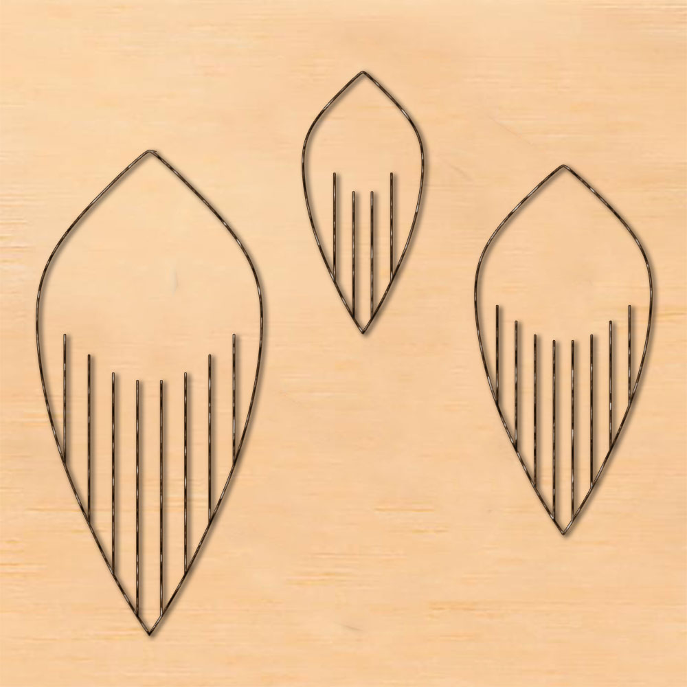 CRASPIRE Wood Cutting Dies, with Steel, Leather Mold, for DIY Scrapbooking/Photo Album, Decorative Embossing DIY Paper Card, Rhombus, 99x99x23.5mm, Rhombus: 61x29.5mm, 32.5x15mm, 46x22.5mm