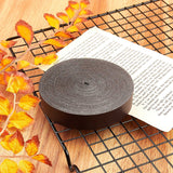 1 Bundle 5m Long Imitation Leather Strap 40mm Wide Foldover Leather Belt Strips for DIY Arts & Craft Projects (Black)