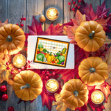 Craspire PVC Plastic Stamps, for DIY Scrapbooking, Photo Album Decorative, Cards Making, Stamp Sheets, Plants Pattern, 16x11x0.3cm