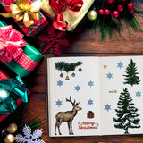 Merry Christmas Clear Silicone Stamps Decorative Xmas Theme Elk Christmas Tree Clear Rubber Scrapbooking Stamps