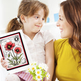 Clear Silicone Stamps Flower Clear Rubber Stamps Poppy Transparent Silicone Stamps Clear Rubber Scrapbooking Stamps