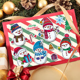 Clear Silicone Stamps Christmas Snowman Clear Stamps Vintage Transparent Silicone Stamps