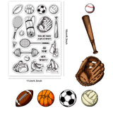 Clear Silicone Stamps Sport Clear Stamps Vintage Transparent Silicone Stamps Clear Rubber Scrapbooking Stamps