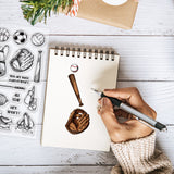 Craspire PVC Plastic Stamps, for DIY Scrapbooking, Photo Album Decorative, Cards Making, Stamp Sheets, Tools Pattern, 16x11x0.3cm