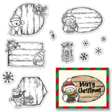 Christmas Silicone Clear Stamps Holly Mistletoe Snowman Gift Christmas Clear Stamps Scrapbooking Rubber Stamps