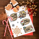 Christmas Silicone Clear Stamps Holly Mistletoe Snowman Gift Christmas Clear Stamps Scrapbooking Rubber Stamps