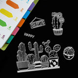 Craspire PVC Plastic Stamps, for DIY Scrapbooking, Photo Album Decorative, Cards Making, Stamp Sheets, Plants Pattern, 16x11x0.3cm