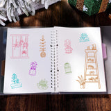 CRASPIRE Potted Plants Clear Stamps Silicone Stamp Cards Cute Plants Clear Stamps for Card Making Decoration and DIY Scrapbooking