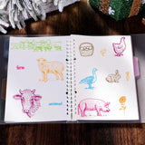 CRASPIRE Farm Animals Clear Stamps Transparent Silicone Stamp Seal for Card Making Decoration and DIY Scrapbooking