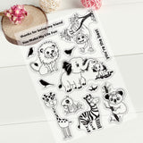 Craspire Forest Animals Friends Clear Stamps Transparent Silicone Stamp Seal for Card Making Decoration and DIY Scrapbooking