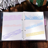 CRASPIRE Chinese Retro Style Ocean Waves Borders Clear Stamps Transparent Silicone Stamp Seal for Card Making Decoration and DIY Scrapbooking
