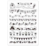 Craspire Lace Mushroom Cactus Flower Clear Stamps Transparent Silicone Stamp for Card Making Decoration and DIY Scrapbooking
