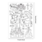 Craspire Ancient Fairytale Clear Stamps Transparent Silicone Stamp for Card Making Decoration and DIY Scrapbooking