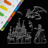 Craspire Ancient Fairytale Clear Stamps Transparent Silicone Stamp for Card Making Decoration and DIY Scrapbooking