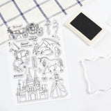 Craspire Ancient Fairytale Clear Stamps Transparent Silicone Stamp for Card Making Decoration and DIY Scrapbooking