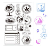 Craspire PVC Plastic Stamps, for DIY Scrapbooking, Photo Album Decorative, Cards Making, Stamp Sheets, Letter Pattern, 16x11x0.3cm