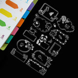 Craspire Cute Animal Frame Border Clear Stamps Transparent Silicone Stamp for Card Making Decoration and DIY Scrapbooking