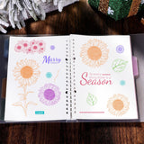 Craspire PVC Plastic Stamps, for DIY Scrapbooking, Photo Album Decorative, Cards Making, Stamp Sheets, Flower Pattern, 16x11x0.3cm