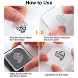 Craspire PVC Plastic Stamps, for DIY Scrapbooking, Photo Album Decorative, Cards Making, Stamp Sheets, Tools Pattern, 16x11x0.3cm