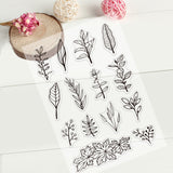 Craspire Leaves Clear Stamps Silicone Stamp Cards for Card Making Decoration and DIY Scrapbooking