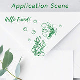 CRASPIRE Sea Life Clear Stamps Silicone Stamp Cards Ocean  Animals Clear Stamps for Card Making Decoration and DIY Scrapbooking