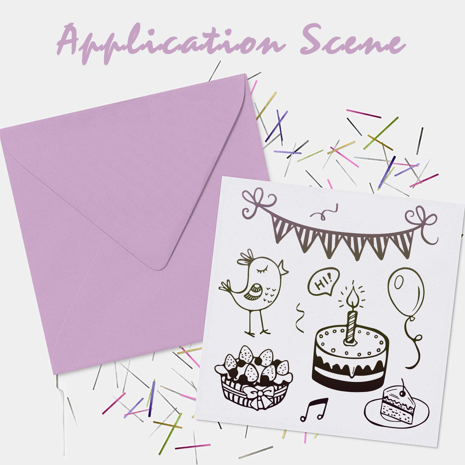 Craspire Happy Birthday Words Clear Stamps Silicone Stamp Cards Birthd –  CRASPIRE