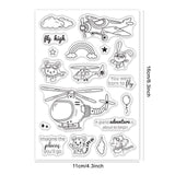 Craspire PVC Plastic Stamps, for DIY Scrapbooking, Photo Album Decorative, Cards Making, Stamp Sheets, Animal Pattern, 16x11x0.3cm