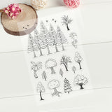 Craspire Tree Clear Stamps Silicone Stamp Cards Plant Clear Stamps for Card Making Decoration and DIY Scrapbooking