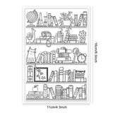 Craspire PVC Plastic Stamps, for DIY Scrapbooking, Photo Album Decorative, Cards Making, Stamp Sheets, Book Pattern, 16x11x0.3cm