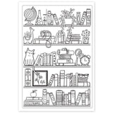 Craspire PVC Plastic Stamps, for DIY Scrapbooking, Photo Album Decorative, Cards Making, Stamp Sheets, Book Pattern, 16x11x0.3cm