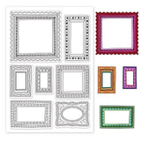 Craspire PVC Plastic Stamps, for DIY Scrapbooking, Photo Album Decorative, Cards Making, Stamp Sheets, Other Pattern, 16x11x0.3cm
