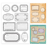 Craspire PVC Plastic Stamps, for DIY Scrapbooking, Photo Album Decorative, Cards Making, Stamp Sheets, None Pattern, 16x11x0.3cm