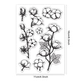 Craspire PVC Plastic Stamps, for DIY Scrapbooking, Photo Album Decorative, Cards Making, Stamp Sheets, Flower Pattern, 16x11x0.3cm