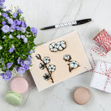 Craspire PVC Plastic Stamps, for DIY Scrapbooking, Photo Album Decorative, Cards Making, Stamp Sheets, Flower Pattern, 16x11x0.3cm