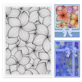 Craspire PVC Plastic Stamps, for DIY Scrapbooking, Photo Album Decorative, Cards Making, Stamp Sheets, Flower Pattern, 16x11x0.3cm