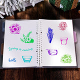 Craspire Flowers Pots Clear Stamps Silicone Stamp Seal for Card Making Decoration and DIY Scrapbooking
