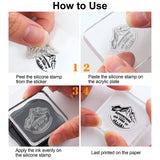 Craspire Adventure Clear Stamps Silicone Stamp Seal for Card Making Decoration and DIY Scrapbooking
