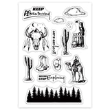 Craspire Keep Adventure Clear Stamps Silicone Stamp Seal for Card Making Decoration and DIY Scrapbooking