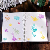 Craspire Ocean Theme Clear Stamps Silicone Stamp Cards Mermaid Seahorse Starfish Dolphin for Card Making Decoration and DIY Scrapbooking