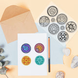 Craspire PVC Plastic Stamps, for DIY Scrapbooking, Photo Album Decorative, Cards Making, Stamp Sheets, Film Frame, Star Pattern, 16x11x0.3cm